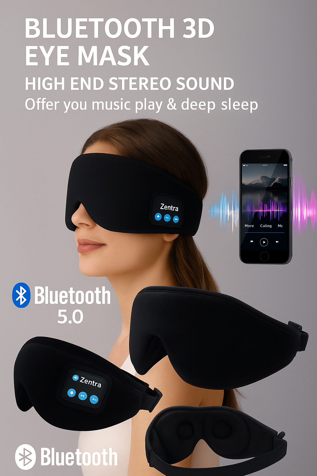 ZentraSleep™ Bluetooth Sleep Mask